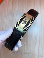 AAA Hermes Adjustable Black Leather Belt Gold H Buckle